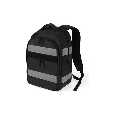 DICOTA Reflective - V2 - baťůžek - termoplastický polyuretan (TPU), 600D RPET - černá - 15.6"