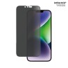 PanzerGlass - Ochrana obrazovky pro mobilní telefon - ultra široký tvar - sklo - s bezpecnostním filtrem - barva rámu cer… P2773