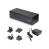StarTech.com 4-Port Dual-Monitor DisplayPort KVM Switch, 4K 60Hz, 2x USB 5Gbps Hub Ports, 2x USB 2.0 HID Ports, Hotkey and