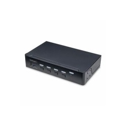 StarTech.com 4-Port DisplayPort KVM Switch, 4K 60Hz, TAA Compliant - Přepínač KVM / audio / USB - 4 x KVM / zvuk / USB - 1