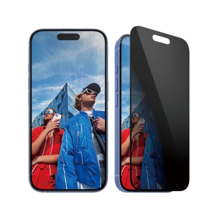 PanzerGlass - Ochrana obrazovky pro mobilní telefon - ultra široký tvar - sklo - s bezpečnostním filtrem - dvoucestné - barva