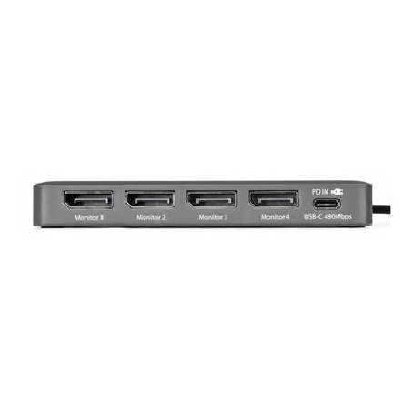 StarTech.com - Dokovací stanice - USB-C / Displayport - 4 x DP - kompatibilní s TAA