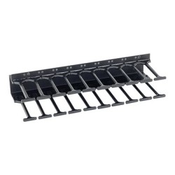 Triton RAB-VP-H22-X1 - Stojanový panel pro usporádání kabelu - RAL 9005 - 22U