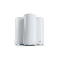 NETGEAR Orbi 770 Series RBE773 - Systém WiFi - (router, 2 extendery) - až 6750 ctverecních stop - mesh 1GbE, Wi-Fi 7 Multi-Band