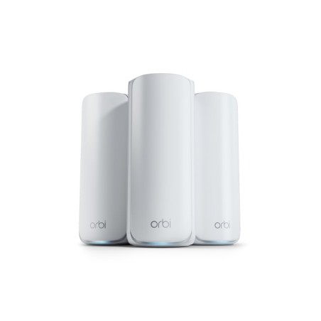 NETGEAR Orbi 770 Series RBE773 - Systém WiFi - (router, 2 extendery) - až 6750 ctverecních stop - mesh 1GbE, Wi-Fi 7 Multi-Band