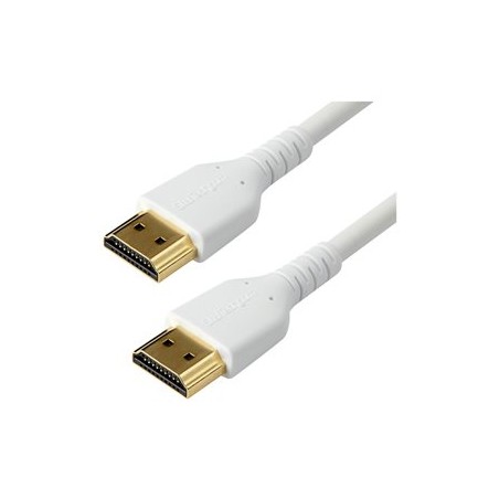 StarTech.com 1m Premium Certified HDMI 2.0 Cable with Ethernet, Durable High Speed UHD 4K 60Hz HDR 10, 3ft Rugged M/M HDMI Cord
