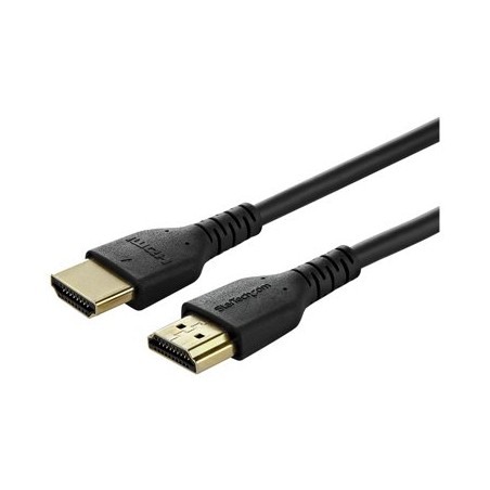 StarTech.com 2m Premium Certified HDMI 2.0 Cable with Ethernet, Durable High Speed UHD 4K 60Hz HDR 10, 6ft Rugged M/M HDMI Cord