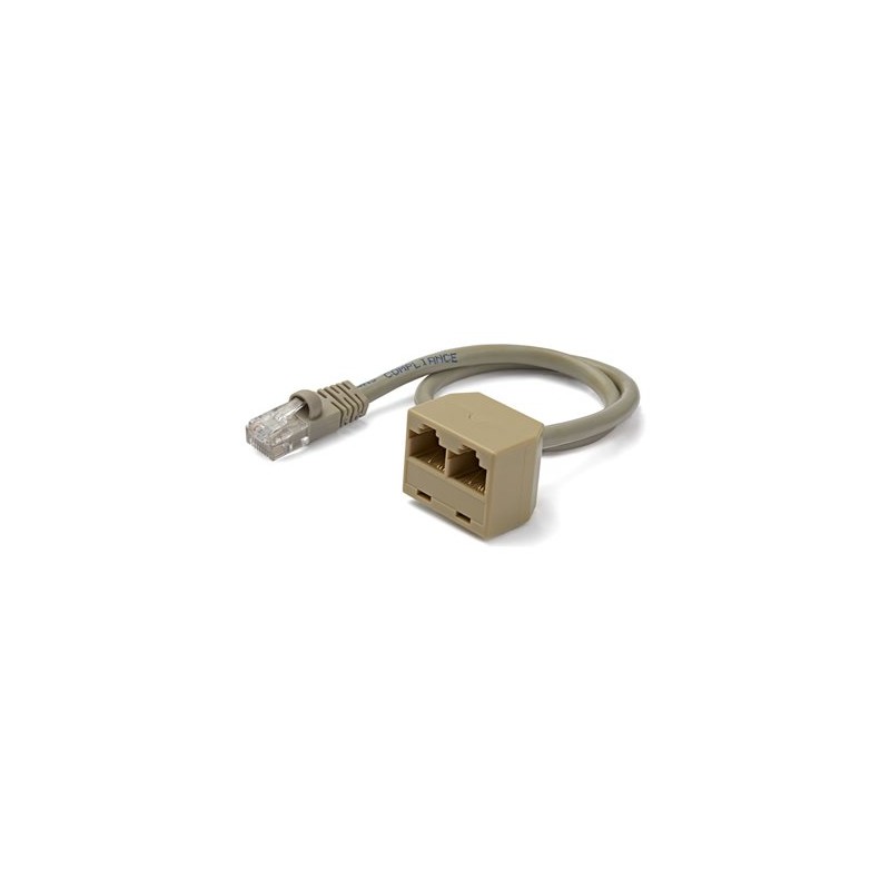StarTech.com 2-to-1 RJ45 10/100 Mbps Splitter/Combiner - One adapter required at each end of the connection - Síťový rozdělovač