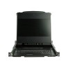 StarTech.com Dual Rail Rackmount KVM Console HD 1080p, Single Port DVI/VGA KVM with 17" LCD Monitor for Server Rack, Fully