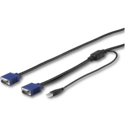 StarTech.com 15 ft. (4.6 m) USB KVM Cable for StarTech.com Rackmount Consoles - VGA and USB KVM Console Cable (RKCONSUV15)