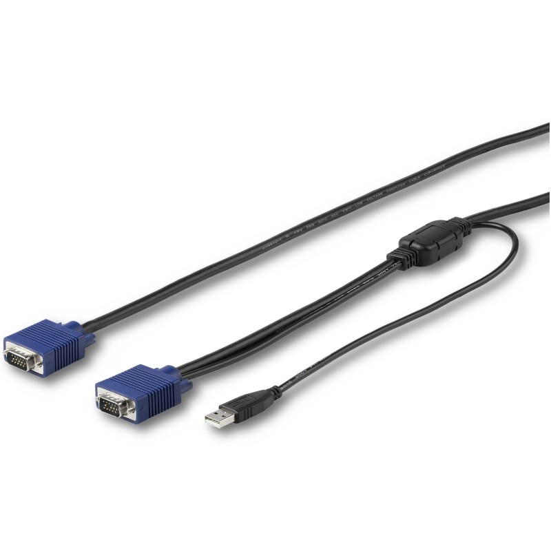 StarTech.com 15 ft. (4.6 m) USB KVM Cable for StarTech.com Rackmount Consoles - VGA and USB KVM Console Cable (RKCONSUV15)