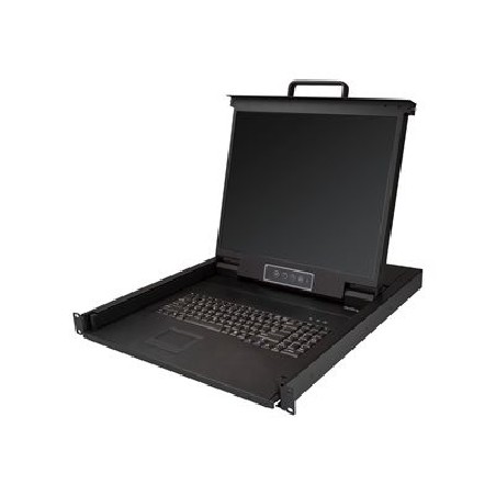 StarTech.com Rackmount KVM Console, Single Port VGA KVM with 19" LCD Monitor for Server Rack, Fully Featured Universal 1U LCD