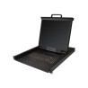 StarTech.com Rackmount KVM Console, Single Port VGA KVM with 19" LCD Monitor for Server Rack, Fully Featured Universal 1U LCD