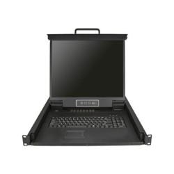StarTech.com 16 Port Rackmount KVM Console with 6ft Cables, Integrated KVM Switch with 19" LCD Monitor, Fully Featured 1U LCD