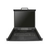 StarTech.com 16 Port Rackmount KVM Console with 6ft Cables, Integrated KVM Switch with 19" LCD Monitor, Fully Featured 1U LCD