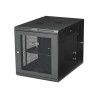 StarTech.com 12U 19" Wall Mount Network Cabinet, 4 Post 24" Deep Hinged Server Room Data Cabinet- Locking Computer Equipment