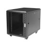 StarTech.com 12U AV Rack Cabinet - Network Rack with Glass Door - 19 inch Computer Cabinet for Server Room or Office
