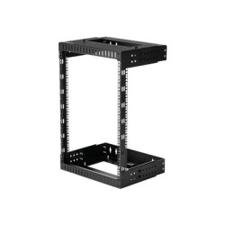 StarTech.com 15U 19" Wall Mount Network Rack, Adjustable Depth 12-20" 2 Post Open Frame Server Room Rack for AV/Data/ IT