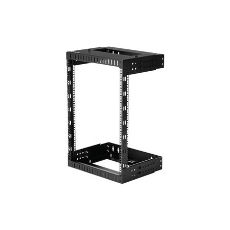 StarTech.com 15U 19" Wall Mount Network Rack, Adjustable Depth 12-20" 2 Post Open Frame Server Room Rack for AV/Data/ IT