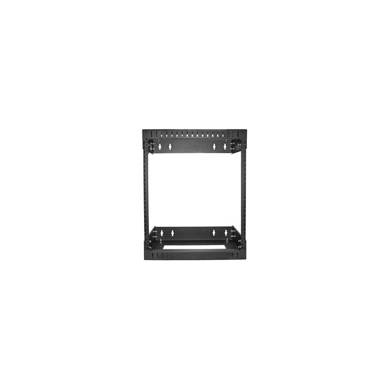 StarTech.com 12U 19" Wall Mount Network Rack, Adjustable Depth 12-20" 2 Post Open Frame Server Room Rack for AV/Data/ IT