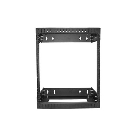 StarTech.com 12U 19" Wall Mount Network Rack, Adjustable Depth 12-20" 2 Post Open Frame Server Room Rack for AV/Data/ IT
