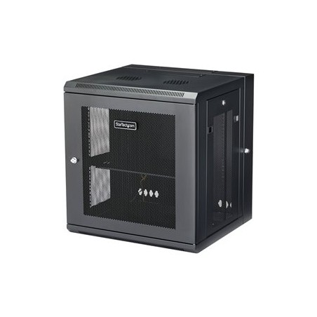 StarTech.com 12U 19" Wall Mount Network Cabinet, 16" Deep Hinged Locking IT Network Switch Depth Enclosure, Vented Computer