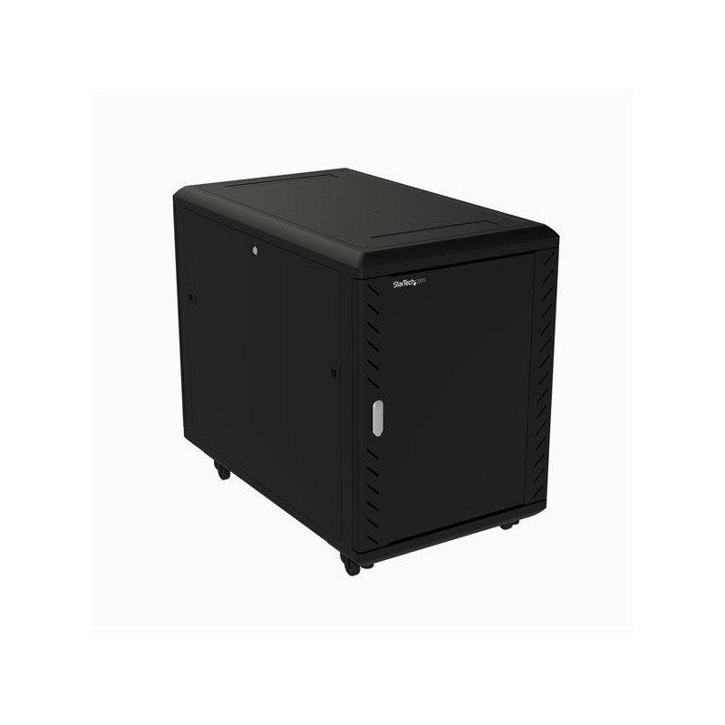StarTech.com 15U 19" Server Rack Cabinet, 4 Post Adjustable Depth (6-32") Locking Knock Down Network/Computer Equipment