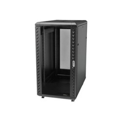 StarTech.com 25U Network Rack Cabinet on Wheels - 36in Deep - Portable 19in 4 Post Network Rack Enclosure for Data & IT