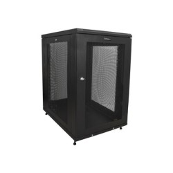 StarTech.com 18U Server Rack Cabinet, 4-Post Adjustable Depth (2" to 30") Network Equipment Rack Enclosure w/Casters/Cable