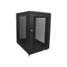 StarTech.com 18U Server Rack Cabinet, 4-Post Adjustable Depth (2" to 30") Network Equipment Rack Enclosure w/Casters/Cable