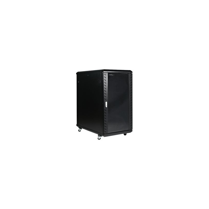 StarTech.com 22U Server Rack Cabinet with secure locking door - 4 Post Adjustable Depth (5.5" to 28.7") - 1768 lb capacity - 19