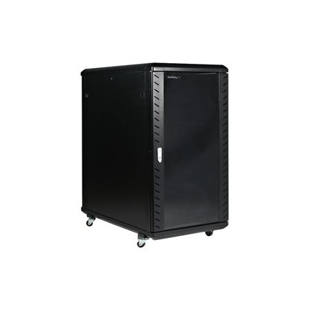 StarTech.com 22U Server Rack Cabinet with secure locking door - 4 Post Adjustable Depth (5.5" to 28.7") - 1768 lb capacity - 19