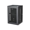 StarTech.com 18U 19" Wall Mount Network Cabinet, 16" Deep Hinged Locking IT Network Switch Depth Enclosure, Assembled Vented