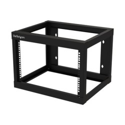 StarTech.com 6U 19" Wall Mount Network Rack 19" Deep 2 Post Open Frame for Server Room Data/AV/IT/Communication/Computer