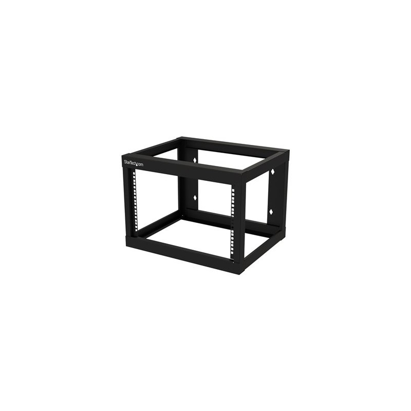 StarTech.com 6U 19" Wall Mount Network Rack 19" Deep 2 Post Open Frame for Server Room Data/AV/IT/Communication/Computer