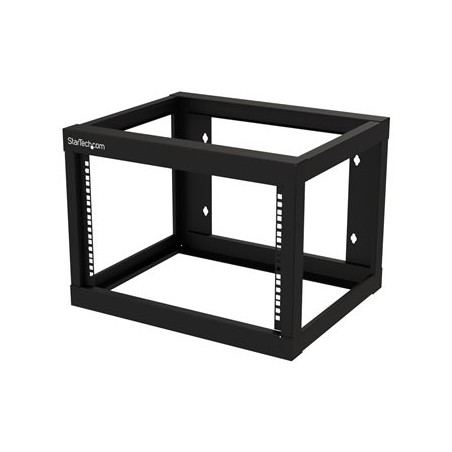 StarTech.com 6U 19" Wall Mount Network Rack 19" Deep 2 Post Open Frame for Server Room Data/AV/IT/Communication/Computer