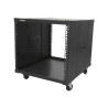StarTech.com 9U Open Frame Rack with Wheels - 4 Post 23" Deep Portable Open Frame Cabinet for 19" Network, Data & Server