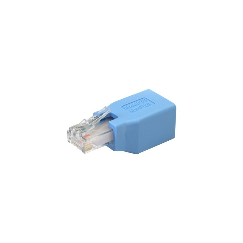 StarTech.com Cisco Console Rollover Adapter for RJ45 Ethernet Cable - Network adapter cable - RJ-45 (M) to RJ-45 (F) - blue