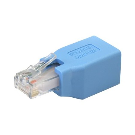 StarTech.com Cisco Console Rollover Adapter for RJ45 Ethernet Cable - Network adapter cable - RJ-45 (M) to RJ-45 (F) - blue