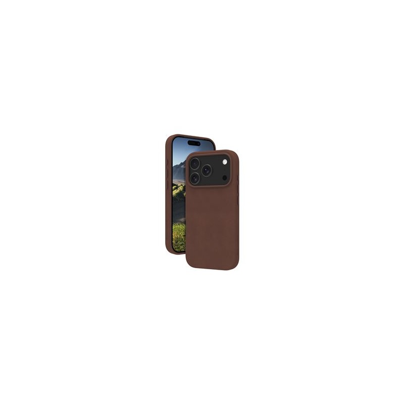 dbramante1928 Roskilde - Zadní kryt pro mobilní telefon - kompatibilita s MagSafe - kůže full-grain - dark tan - pro Apple