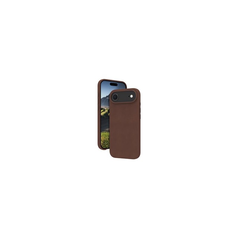 dbramante1928 Roskilde - Zadní kryt pro mobilní telefon - kompatibilita s MagSafe - kůže full-grain - dark tan - pro Apple