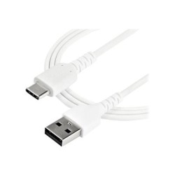 StarTech.com 1m USB A to USB C Charging Cable, Durable Fast Charge & Sync USB 2.0 to USB Type C Data Cord, Rugged TPE Jacket