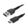 StarTech.com 1m USB A to USB C Charging Cable, Durable Fast Charge & Sync USB 2.0 to USB Type C Data Cord, Rugged TPE Jacket