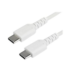 StarTech.com 1m USB C Charging Cable, Durable Fast Charge & Sync USB 2.0 Type C to USB C Laptop Charger Cord, TPE Jacket Aramid