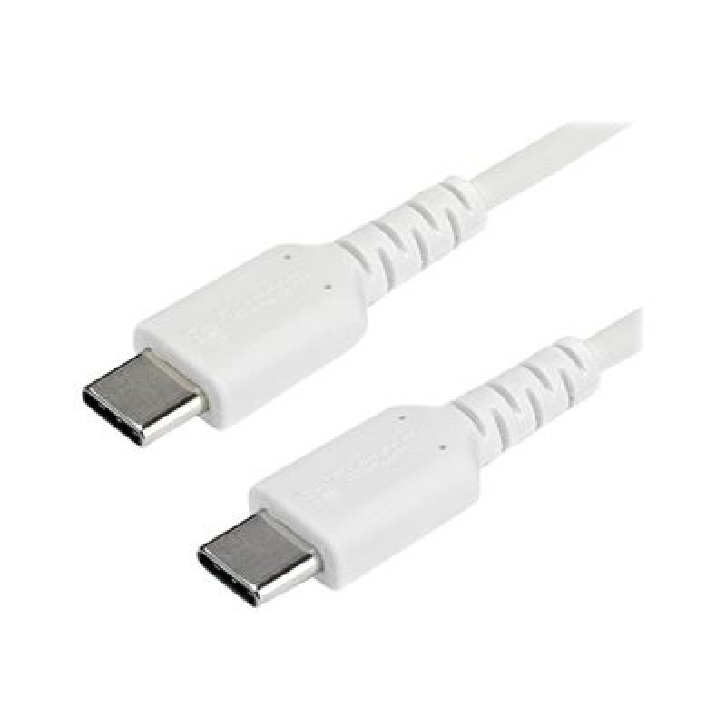 StarTech.com 1m USB C Charging Cable, Durable Fast Charge & Sync USB 2.0 Type C to USB C Laptop Charger Cord, TPE Jacket Aramid