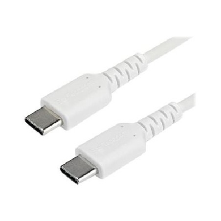 StarTech.com 1m USB C Charging Cable, Durable Fast Charge & Sync USB 2.0 Type C to USB C Laptop Charger Cord, TPE Jacket Aramid