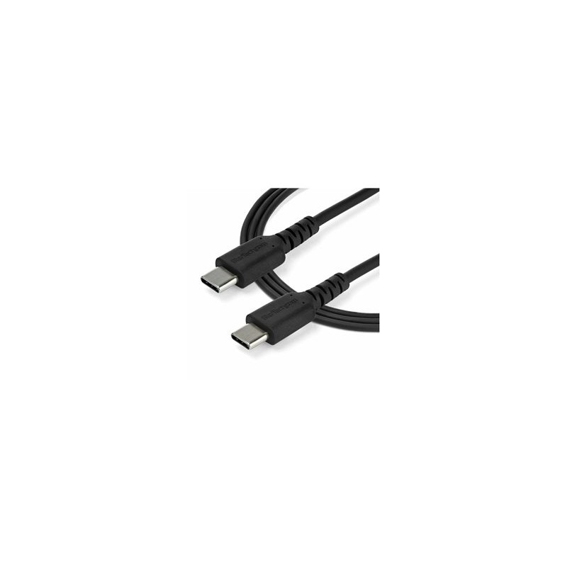 StarTech.com 1m USB C Charging Cable, Durable Fast Charge & Sync USB 2.0 Type C to USB C Laptop Charger Cord, TPE Jacket Aramid