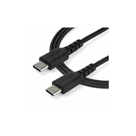 StarTech.com 1m USB C Charging Cable, Durable Fast Charge & Sync USB 2.0 Type C to USB C Laptop Charger Cord, TPE Jacket Aramid