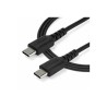 StarTech.com 1m USB C Charging Cable, Durable Fast Charge & Sync USB 2.0 Type C to USB C Laptop Charger Cord, TPE Jacket Aramid