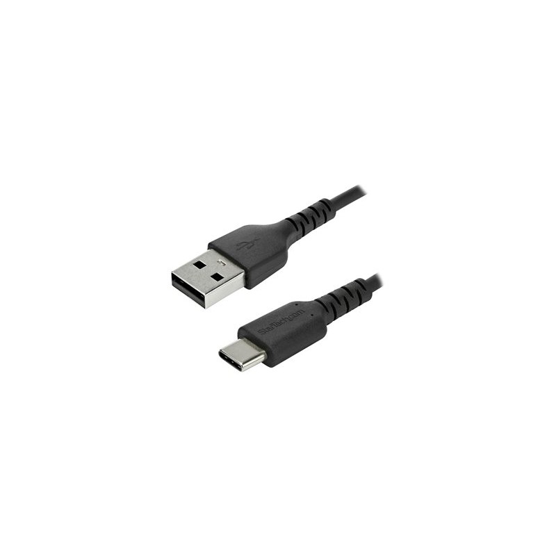 StarTech.com 2m USB A to USB C Charging Cable, Durable Fast Charge & Sync USB 2.0 to USB Type C Data Cord, Rugged TPE Jacket